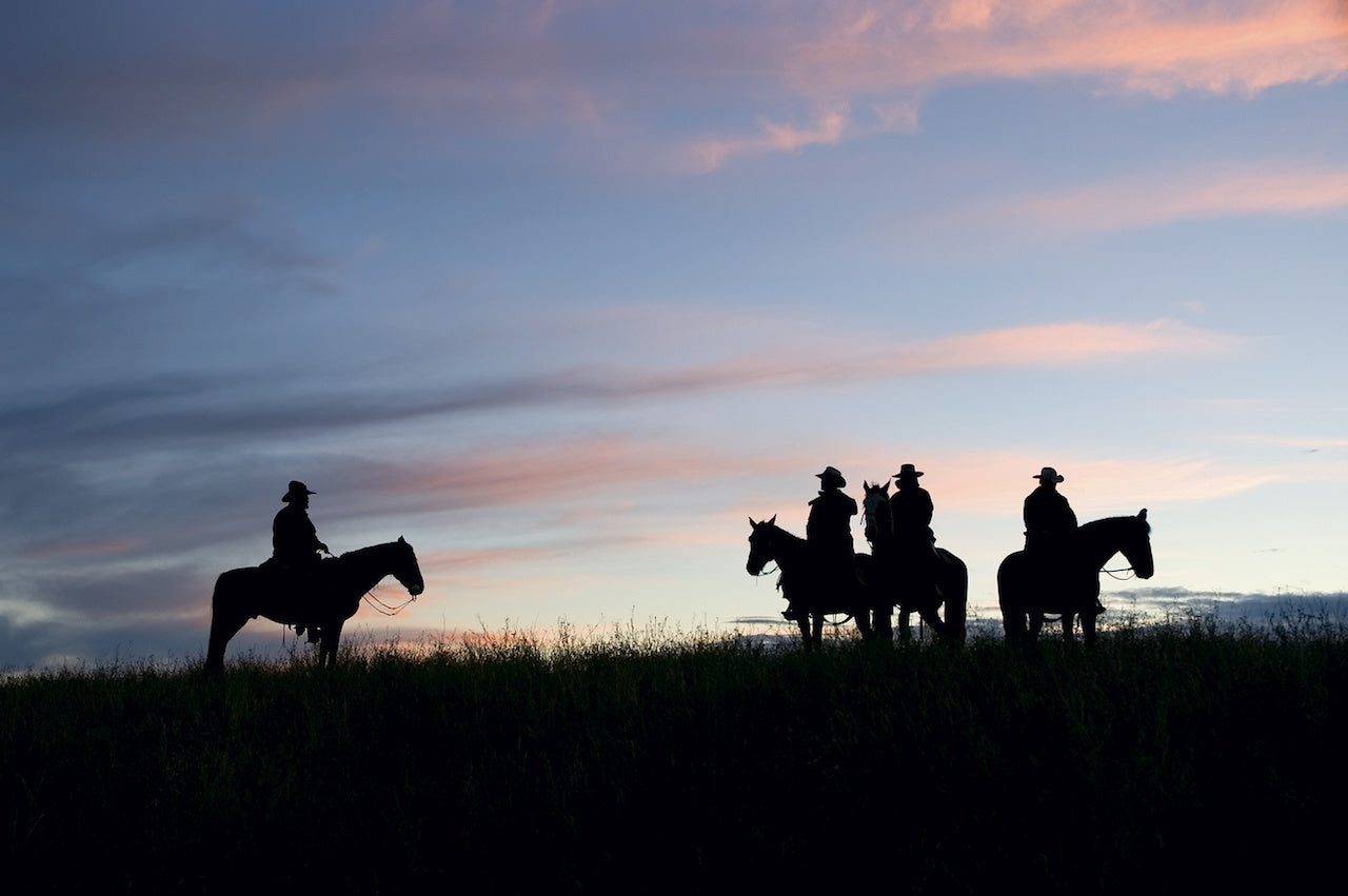 Cowboy Sunset on the Range