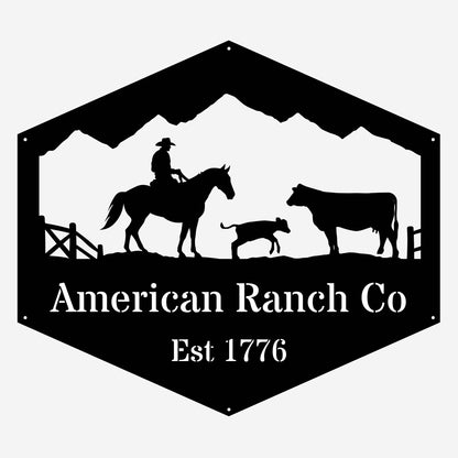 Cowboy Ranch Sign