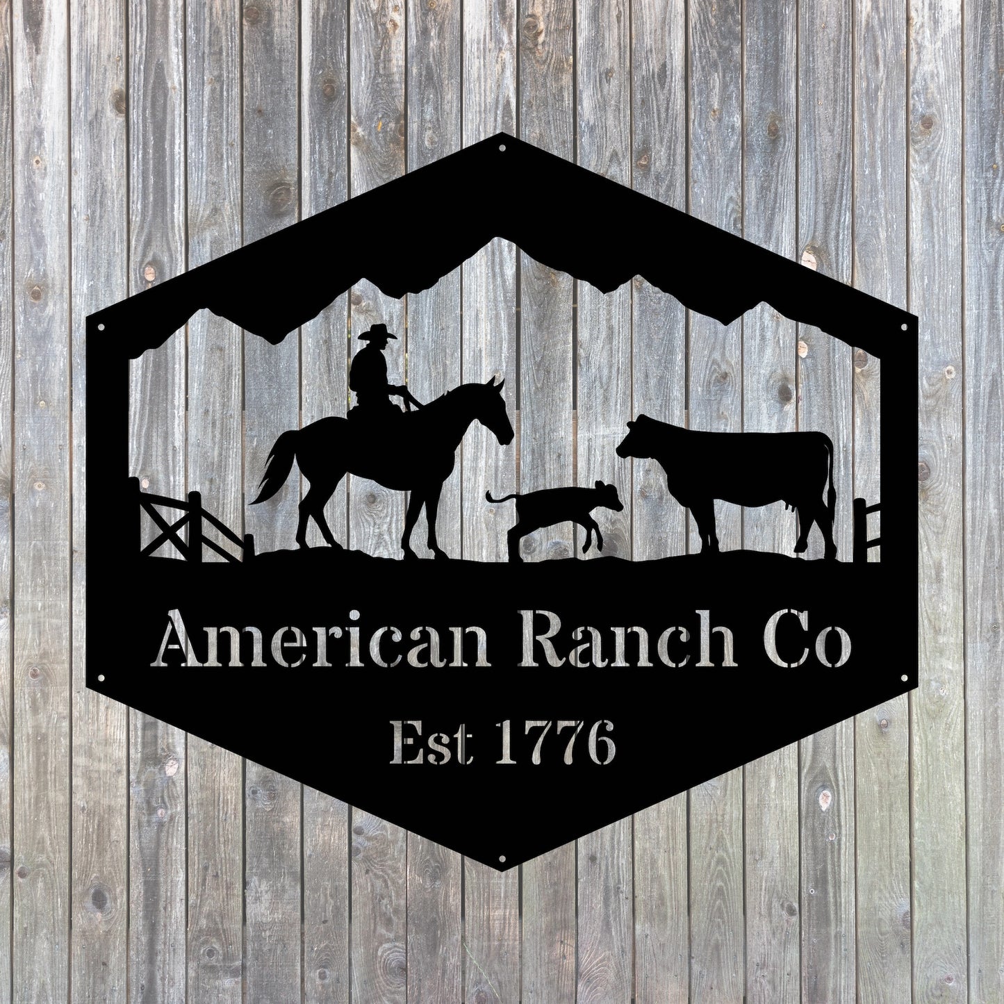Cowboy Ranch Sign