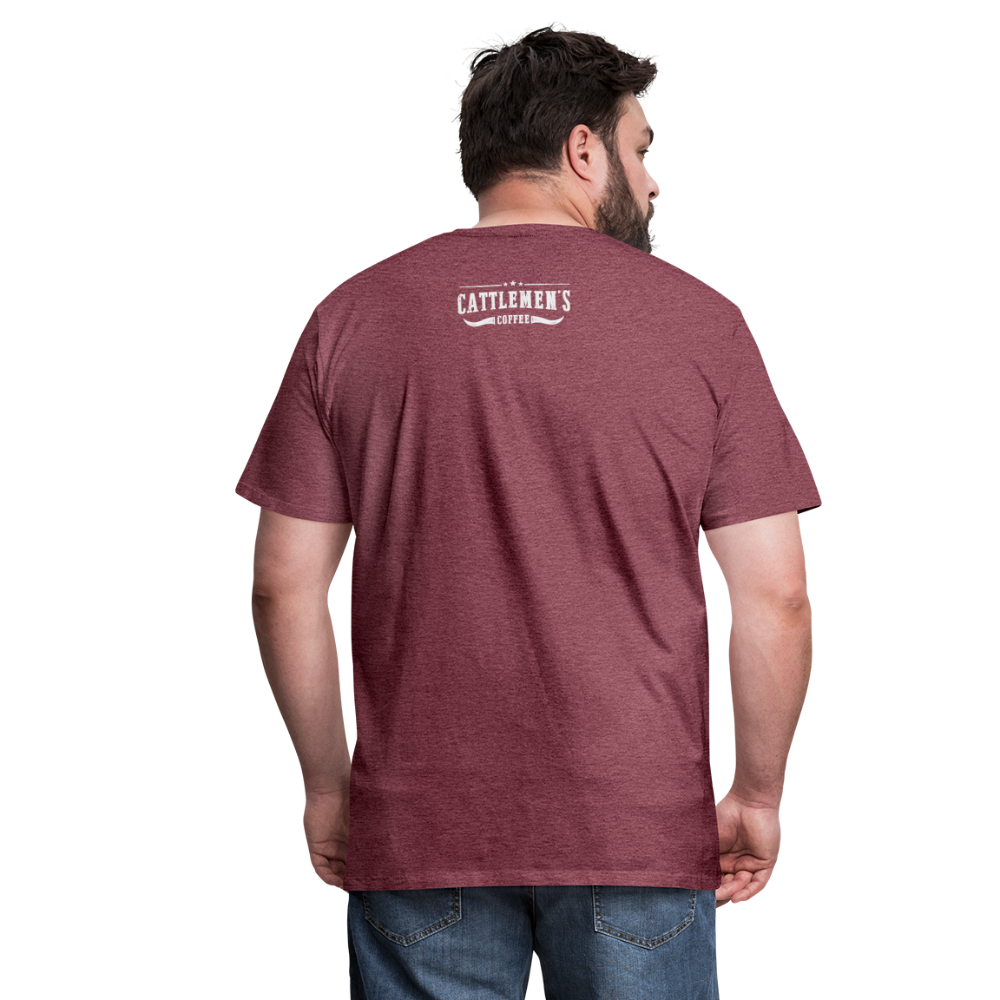 Buckin' Delicious Tee - heather burgundy