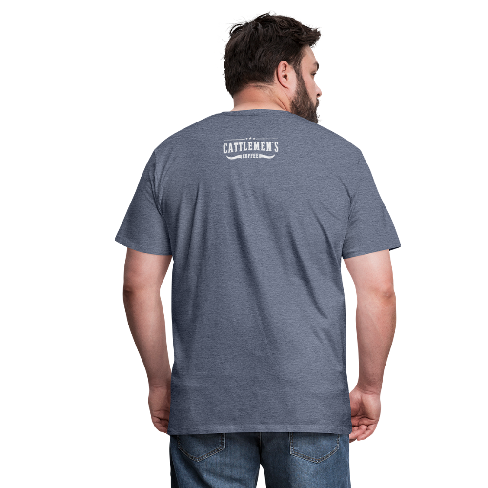 Buckin' Delicious Tee - heather blue